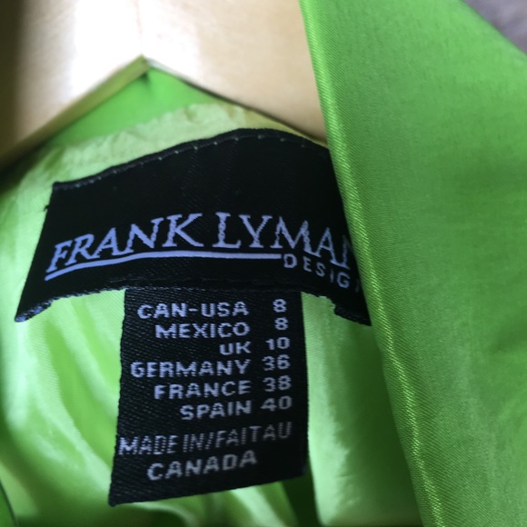 Frank Lyman Lime Green Dress - Picture 8 of 8